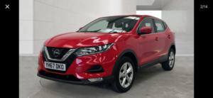 2017 Nissan Qashqai 1.5 Dci Acenta in Red — image 2