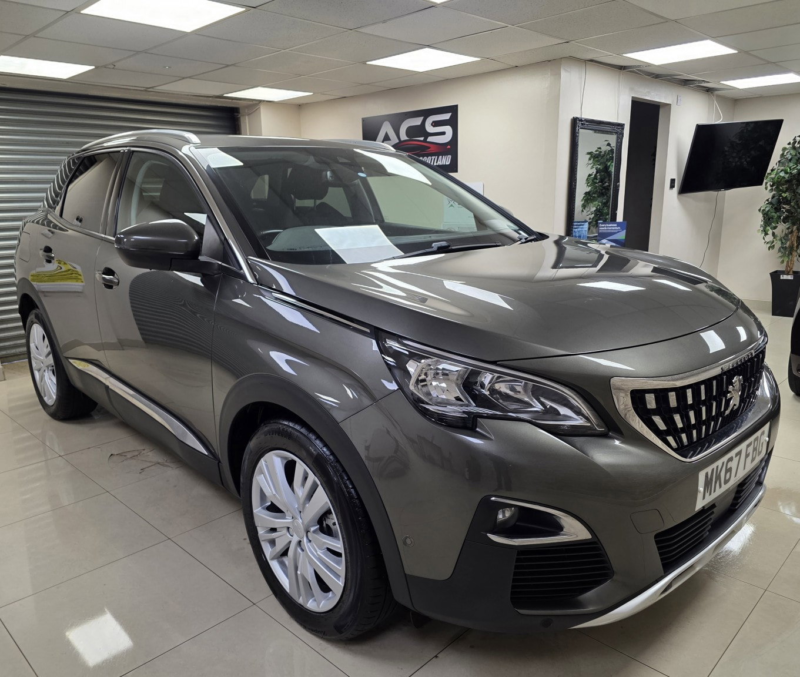 2017 Peugeot 3008 1.2 Puretech Allure SUV 5dr Petrol Manual Euro 6 (s/s) (130 Ps) in Grey — image 1