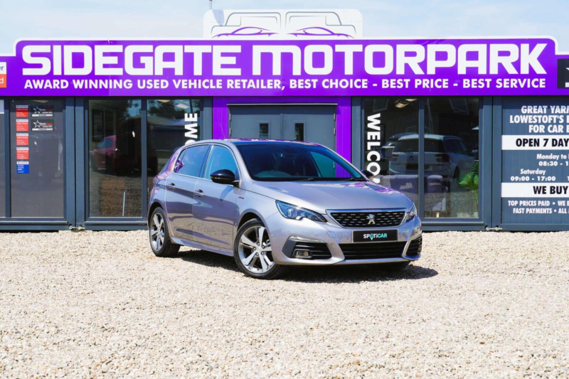 2020 Peugeot 308 1.2 Puretech Gpf Gt Line Eat Euro 6 (s/s) 5dr in Grey — image 1