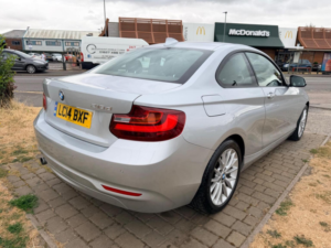 2014 BMW 2 Series 2.0 218d Se Euro 6 (s/s) 2dr in Silver — image 5