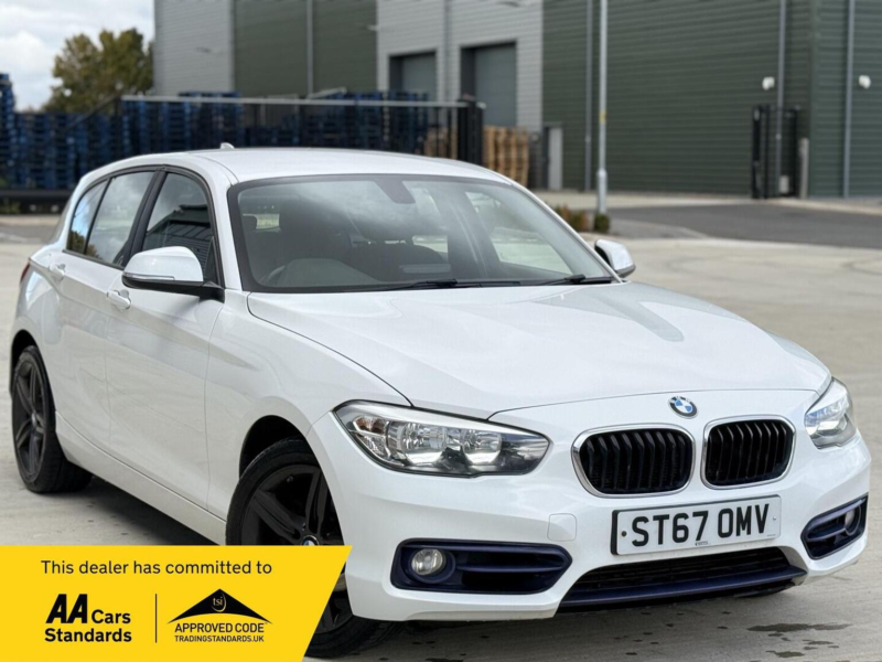 2017 BMW 1 Series 2.0 118d Sport Euro 6 (s/s) 5dr in White — image 1