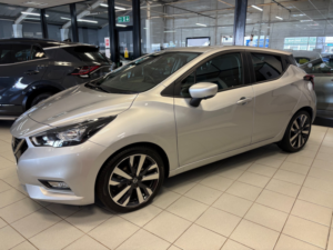 2022 Nissan Micra 1.0 Ig-T Tekna Hatchback 5dr Petrol Xtron Euro 6 (s/s) (92 Ps) in Silver — image 2