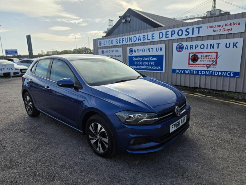 2018 Volkswagen Polo 1.0 Tsi Se Euro 6 (s/s) 5dr in Blue — image 1