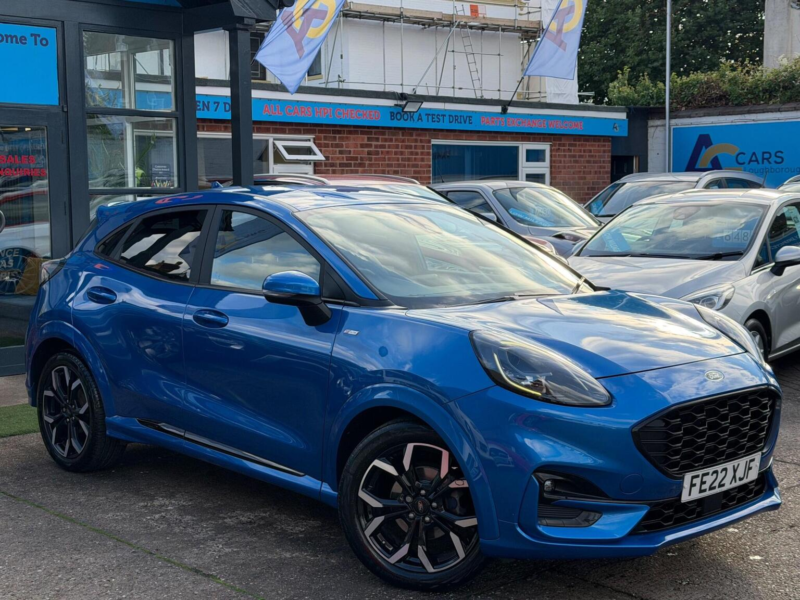 2022 Ford Puma 1.0t Ecoboost Mhev St-Line X Euro 6 (s/s) 5dr in Blue — image 1