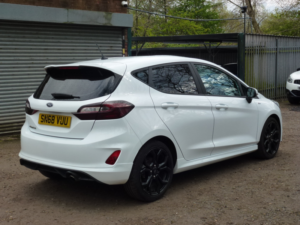2018 Ford Fiesta 1.0t Ecoboost St-Line Hatchback 5dr Petrol Manual Euro 6 (s/s) (140 Ps) in White — image 4