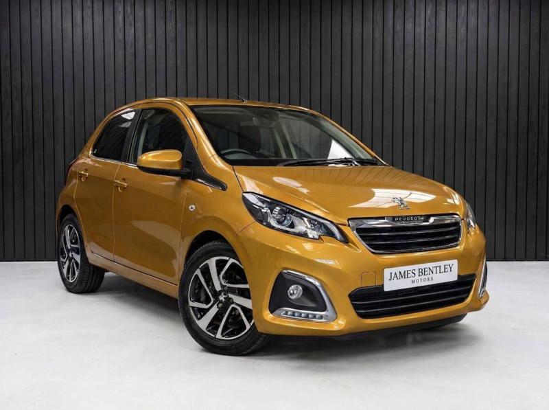2017 Peugeot 108 1.2 Puretech Allure Euro 6 3dr in Yellow — image 1