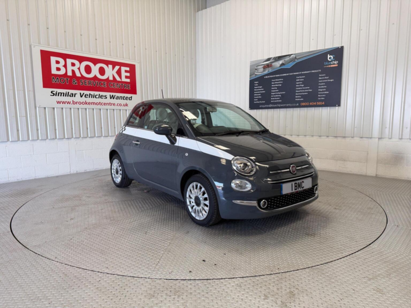 2019 Fiat 500 1.2 Lounge Euro 6 (s/s) 3dr in Grey — image 1