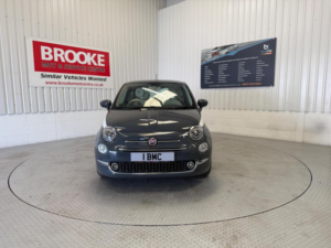 2019 Fiat 500 1.2 Lounge Euro 6 (s/s) 3dr in Grey — image 3