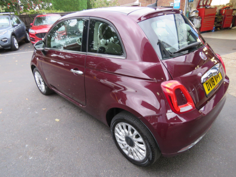 2018 Fiat 500 1.2 Lounge Euro 6 (s/s) 3dr in Red — image 1