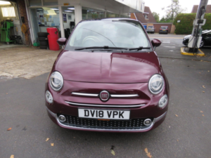 2018 Fiat 500 1.2 Lounge Euro 6 (s/s) 3dr in Red — image 2