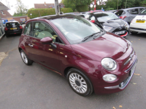 2018 Fiat 500 1.2 Lounge Euro 6 (s/s) 3dr in Red — image 4