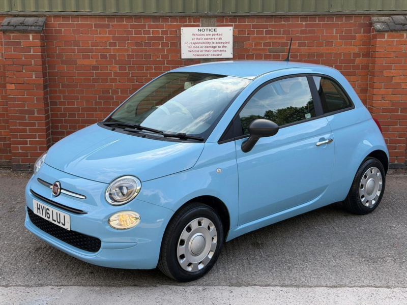 2016 Fiat 500 1.2 Pop Euro 6 (s/s) 3dr in Blue — image 1