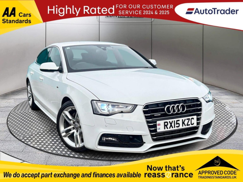 2015 Audi A5 2.0 S Line S Tronic Quattro Automatic in White — image 1