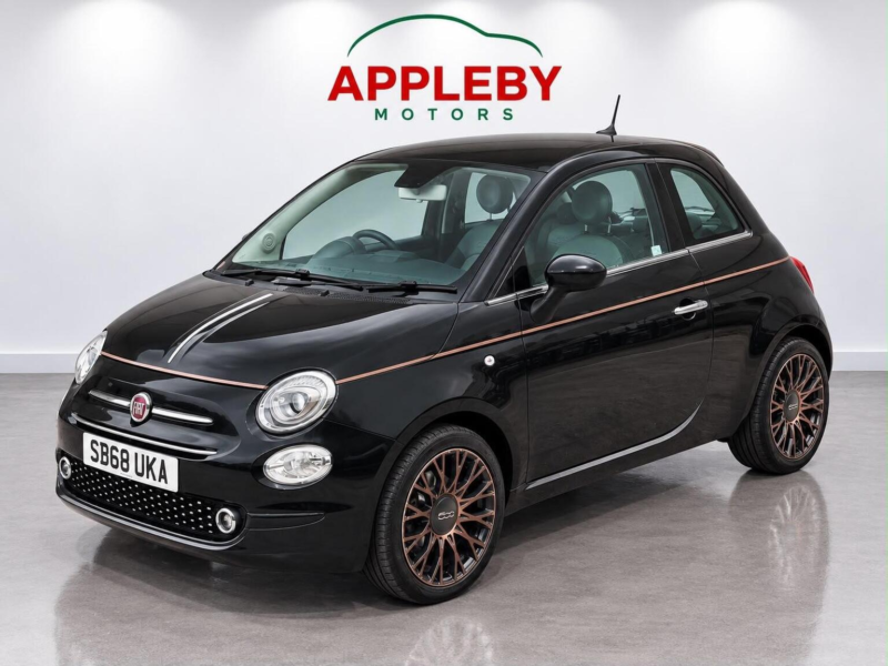 2019 Fiat 500 1.2 Collezione Fall Euro 6 (s/s) 3dr in Black — image 1
