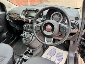 2019 Fiat 500 1.2 Collezione Fall Euro 6 (s/s) 3dr in Black — image 6