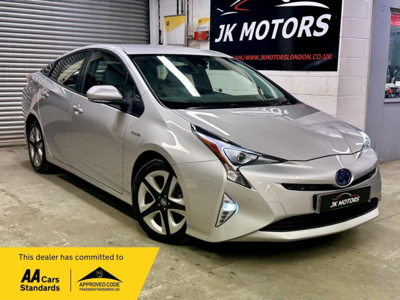 2018 Toyota Prius 1.8 Vvt-H Business Edition Plus CVT Euro 6 (s/s) 5dr (15in Alloy) in Silver — image 1