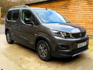 2022 Peugeot Rifter 3 SEAT Wheelchair Accessible Disabled Access Vehicle Wav in Grey — image 3