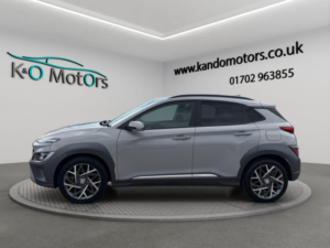 2021 Hyundai Kona 1.6 H-Gdi Premium Dct Euro 6 (s/s) 5dr in Grey — image 3