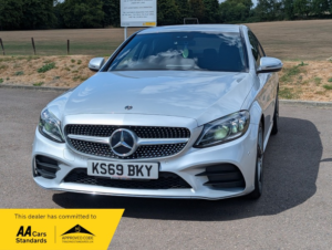 2019 Mercedes C Class C 300 D Amg Line Premium in Silver — image 4