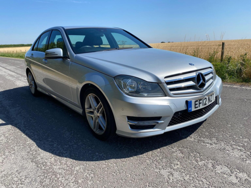 2012 Mercedes-Benz C Class 3.0 C350 Cdi V6 Blueefficiency Amg Sport G-Tronic Euro 5 (s/s) 4dr in Silver — image 1