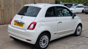 2020 Fiat 500 1.2 Lounge Dualogic Euro 6 (s/s) 3dr in White — image 6