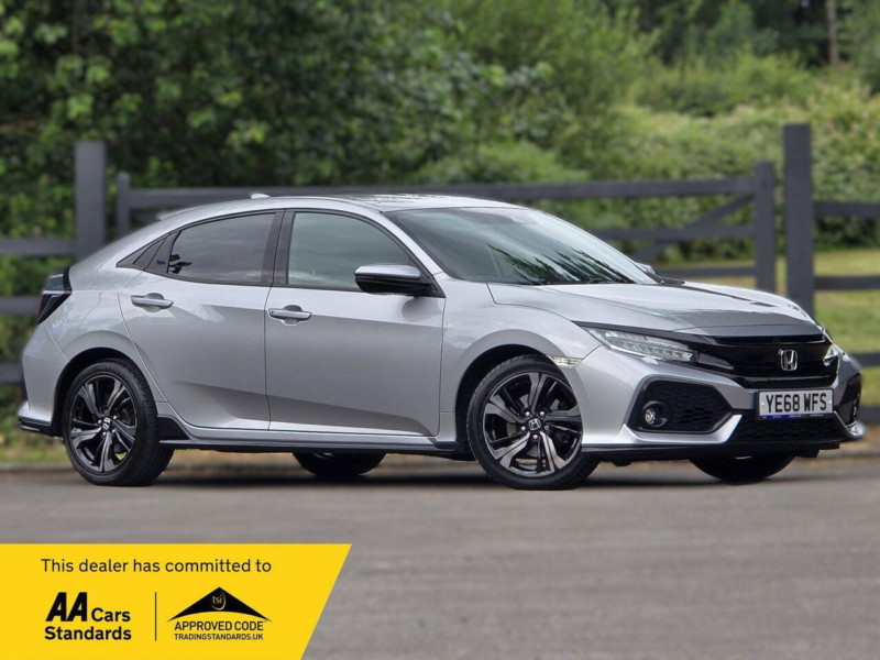 2018 Honda Civic 1.5 Vtec Turbo Gpf Sport Hatchback 5dr Petrol Manual Euro 6 (s/s) (182 Ps) in Silver — image 1