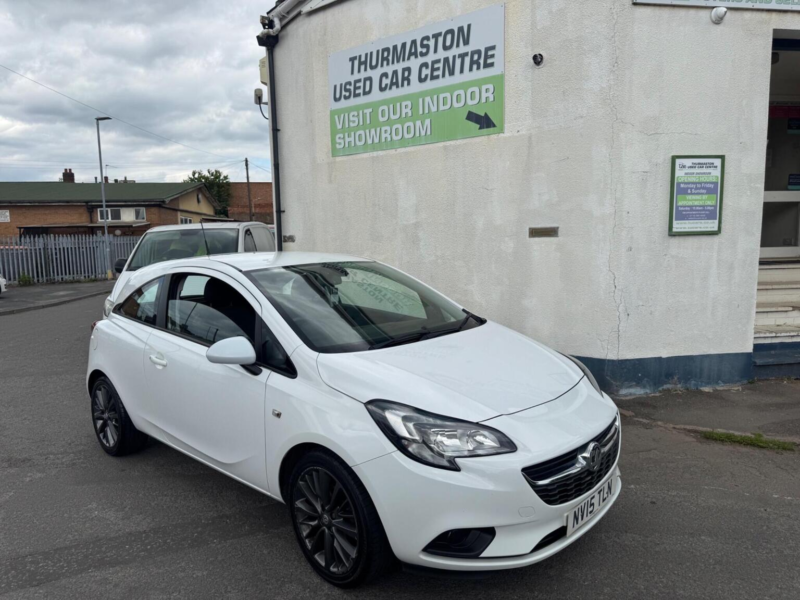 2015 Vauxhall Corsa 1.2i Excite Euro 6 3dr (a/c) in White — image 1