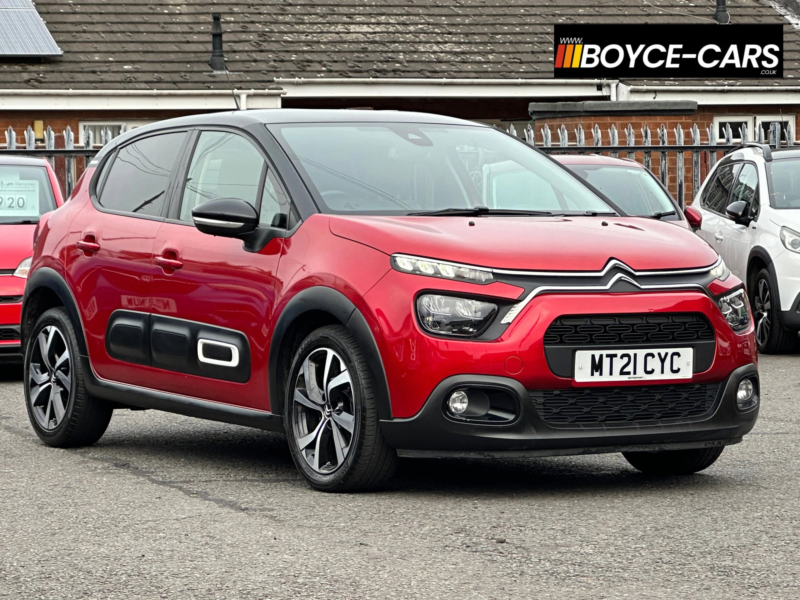 2021 Citroen C3 1.2 Puretech Shine Plus Hatchback 5dr Petrol Manual Euro 6 (s/s) (83 Ps) in Red — image 1