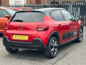 2021 Citroen C3 1.2 Puretech Shine Plus Hatchback 5dr Petrol Manual Euro 6 (s/s) (83 Ps) in Red — image 4