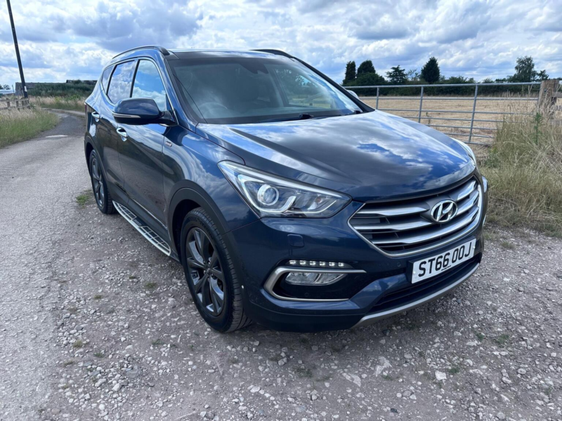 2016 Hyundai Santa Fe 2.2 Crdi Blue Drive Wiggins Edition Auto 4WD Euro 6 (s/s) 5dr (7 Seat) in Blue — image 1