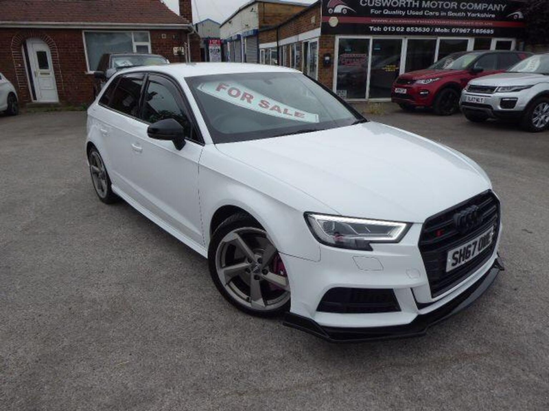 2017 Audi S3 2.0 Tfsi Black Edition Sportback S Tronic Quattro Euro 6 (s/s) 5dr in White — image 1