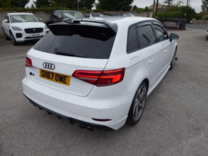 2017 Audi S3 2.0 Tfsi Black Edition Sportback S Tronic Quattro Euro 6 (s/s) 5dr in White — image 4