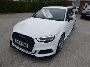 2017 Audi S3 2.0 Tfsi Black Edition Sportback S Tronic Quattro Euro 6 (s/s) 5dr in White — image 5