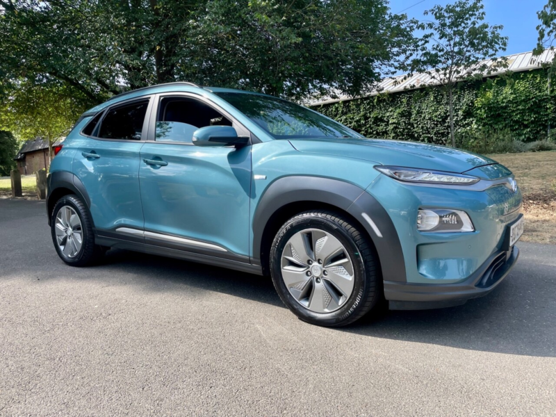 2020 Hyundai Kona 64kwh Premium Se SUV 5dr Electric Auto (7kw Charger) (204 Ps) in Blue — image 1