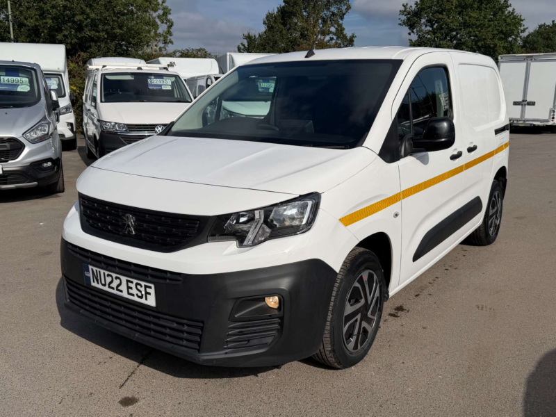 2022 Peugeot Partner 1.5 Bluehdi 1000 Professional Premium Standard Panel Van 5dr Diesel Manual Swb Euro 6 (100 Bhp) in White — image 1