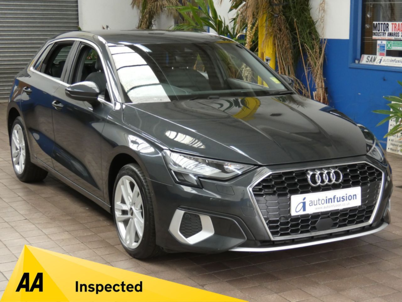 2023 Audi A3 1.4 Tfsie 40 Sport Sportback 5dr Petrol Plug-In Hybrid S Tronic Euro 6 (s/s) 13kwh (204 Ps) in Grey — image 1
