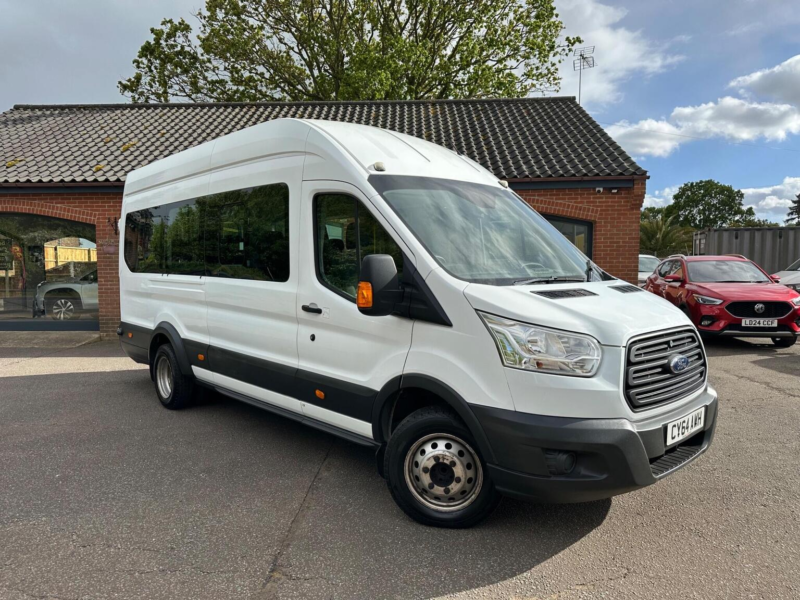 2014 Ford Transit 2.2 Tdci 460 Hdt L4 H3 4dr (18 Seats) in White — image 1