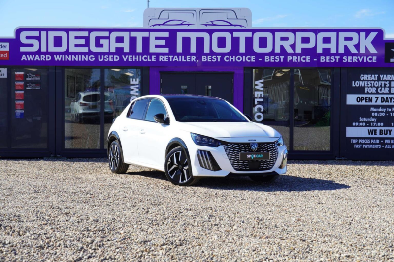 2025 Peugeot 208 1.2 Puretech Gt Euro 6 (s/s) 5dr in White — image 1
