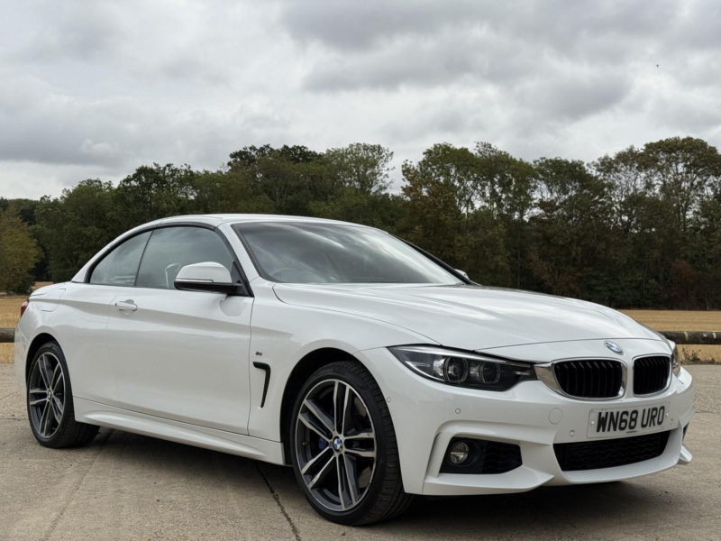 2018 BMW 4 Series 3.0 435d Xdrive M Sport Convertible in White — image 1