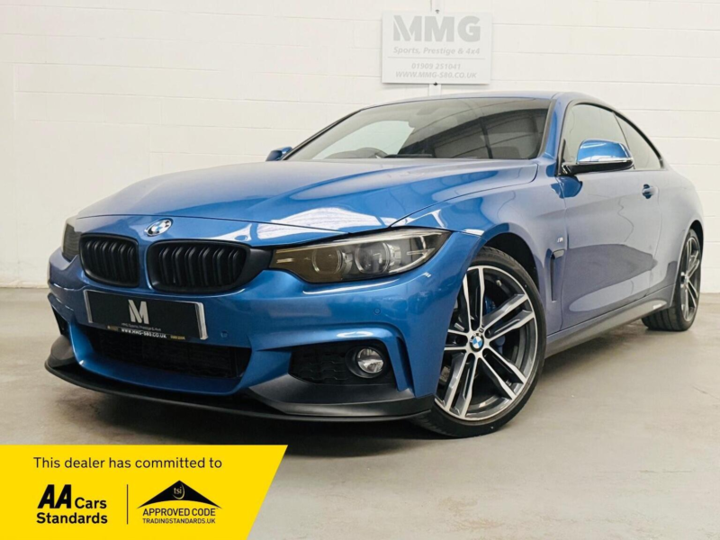 2017 BMW 4 Series 2.0 420d M Sport Auto Euro 6 (s/s) 2dr in Blue — image 1