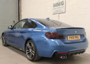 2017 BMW 4 Series 2.0 420d M Sport Auto Euro 6 (s/s) 2dr in Blue — image 4