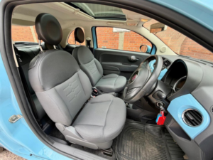 2014 Fiat 500 1.2 Lounge Dualogic Euro 6 (s/s) 3dr in Blue — image 5