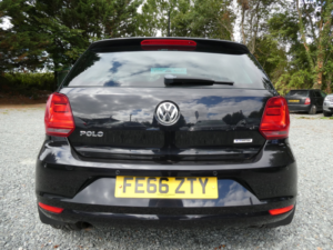 2016 Volkswagen Polo 1.0 Tsi Bluemotion Tech Sel Hatchback 5dr Petrol Manual Euro 6 (s/s) (110 Bhp) in Black — image 4