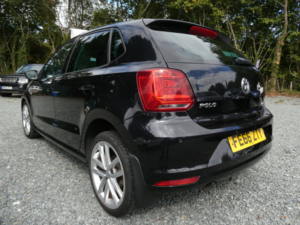 2016 Volkswagen Polo 1.0 Tsi Bluemotion Tech Sel Hatchback 5dr Petrol Manual Euro 6 (s/s) (110 Bhp) in Black — image 6