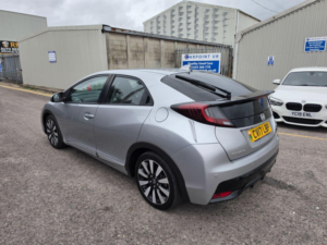 2017 Honda Civic 1.8 I-Vtec Se Plus (navi) Euro 6 (s/s) 5dr in Silver — image 4
