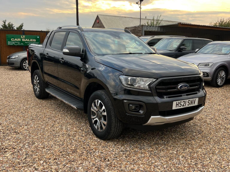 2021 Ford Ranger 2.0 Ecoblue Wildtrak Auto 4WD Euro 6 (s/s) 4dr in Black — image 1