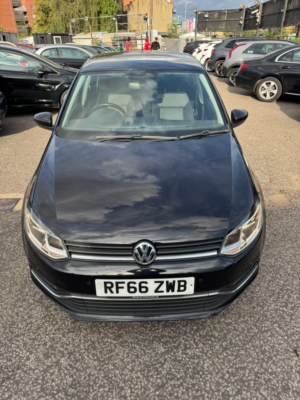2017 Volkswagen Polo 1.2 Tsi Bluemotion Tech Match DSG Euro 6 (s/s) 5dr in Black — image 2