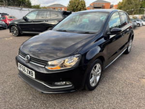 2017 Volkswagen Polo 1.2 Tsi Bluemotion Tech Match DSG Euro 6 (s/s) 5dr in Black — image 3