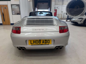 2008 Porsche 911 3.8 997 Carrera C2s Cab in Silver — image 4