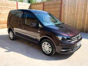 2018 Volkswagen Caddy Life Petrol Auto Driver Transfer Wheelchair Accessible Vehicle Wav in Purple — image 3